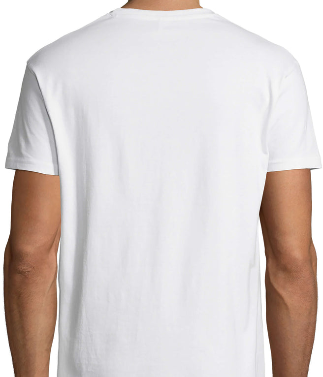 tee-shirt garcon bicolore a manches courtes blanc tee-shirts
