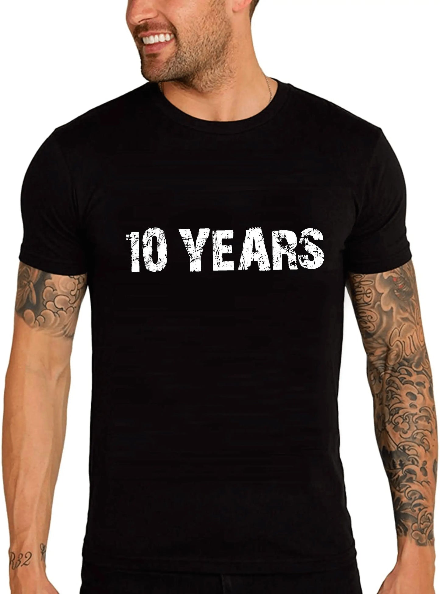 T-shirt noir uni pour hommes