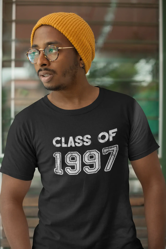 1977, Classe de, noir, T-shirt à manches courtes et col rond Homme 00103