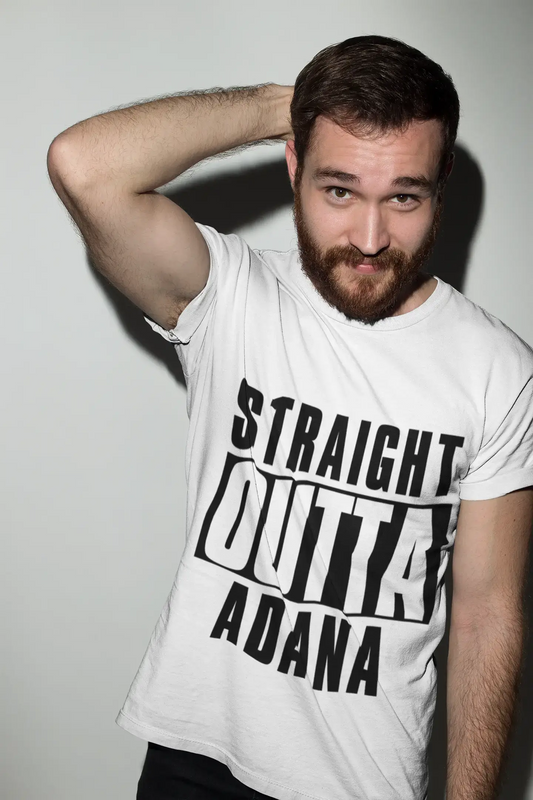 Straight Outta Adana, Men's Short Sleeve Round Neck T-shirt 00027