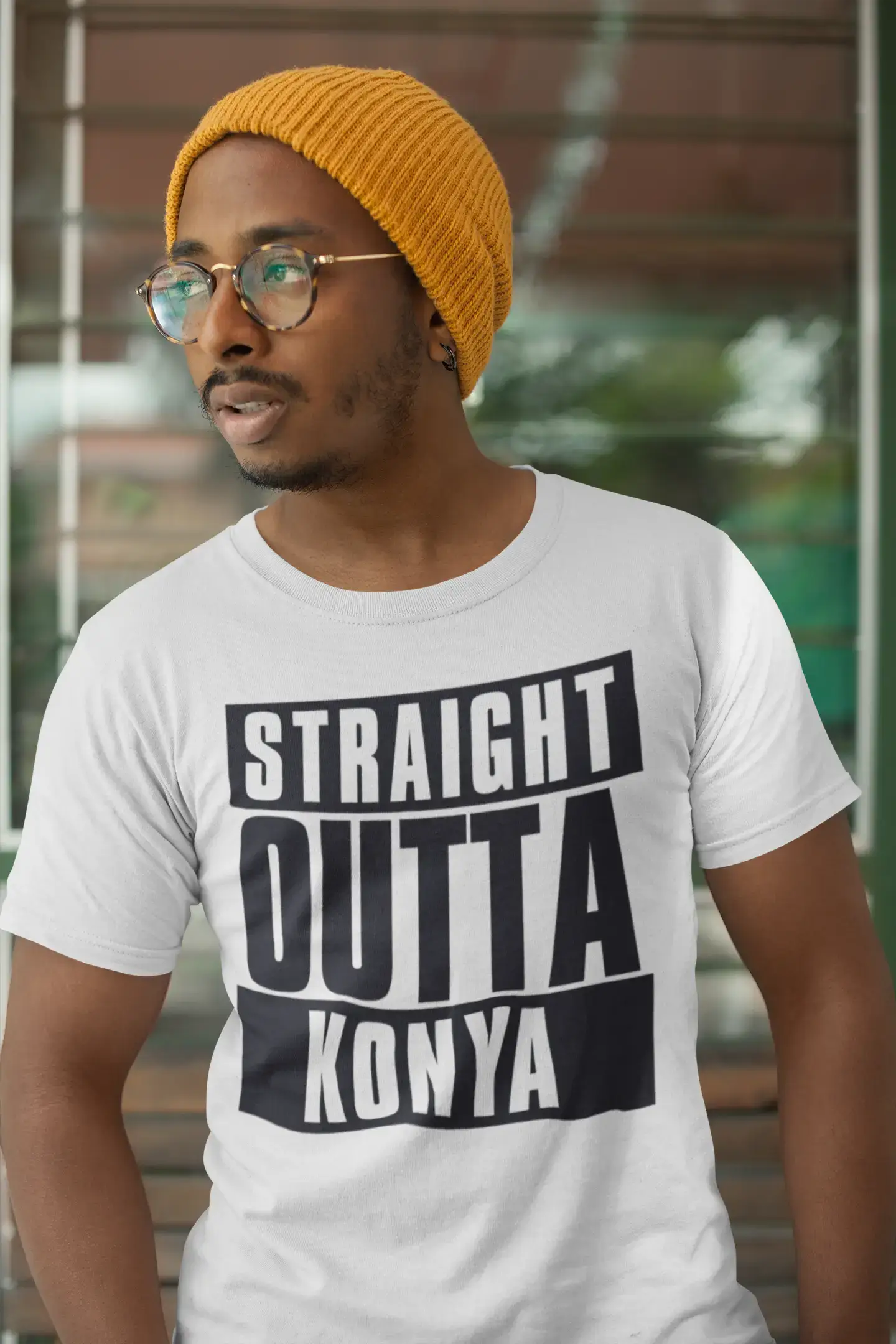 Straight Outta Konya, Men's Short Sleeve Round Neck T-shirt 00027