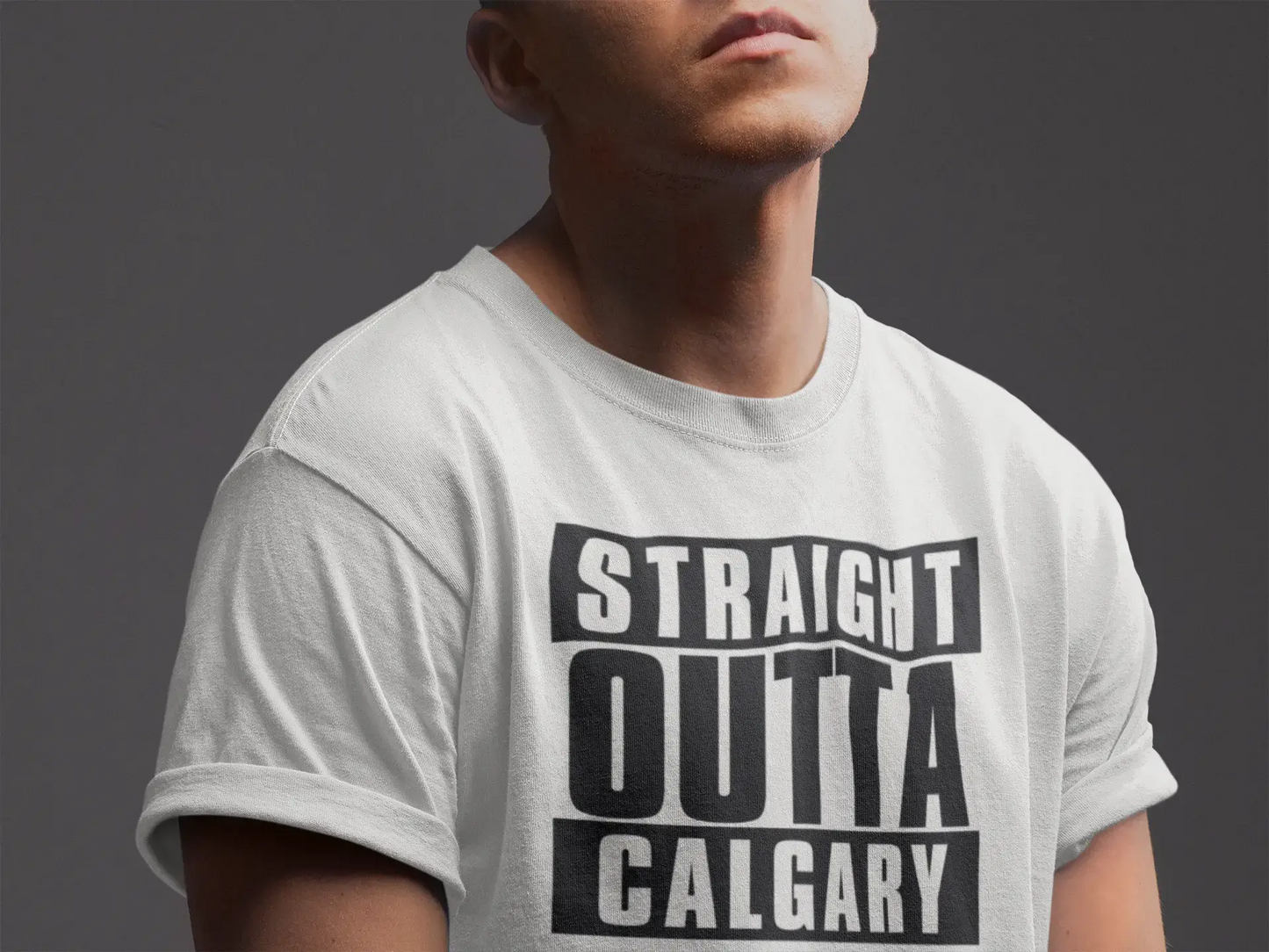 Straight Outta Calgary, Homme manches courtes Col rond 00027