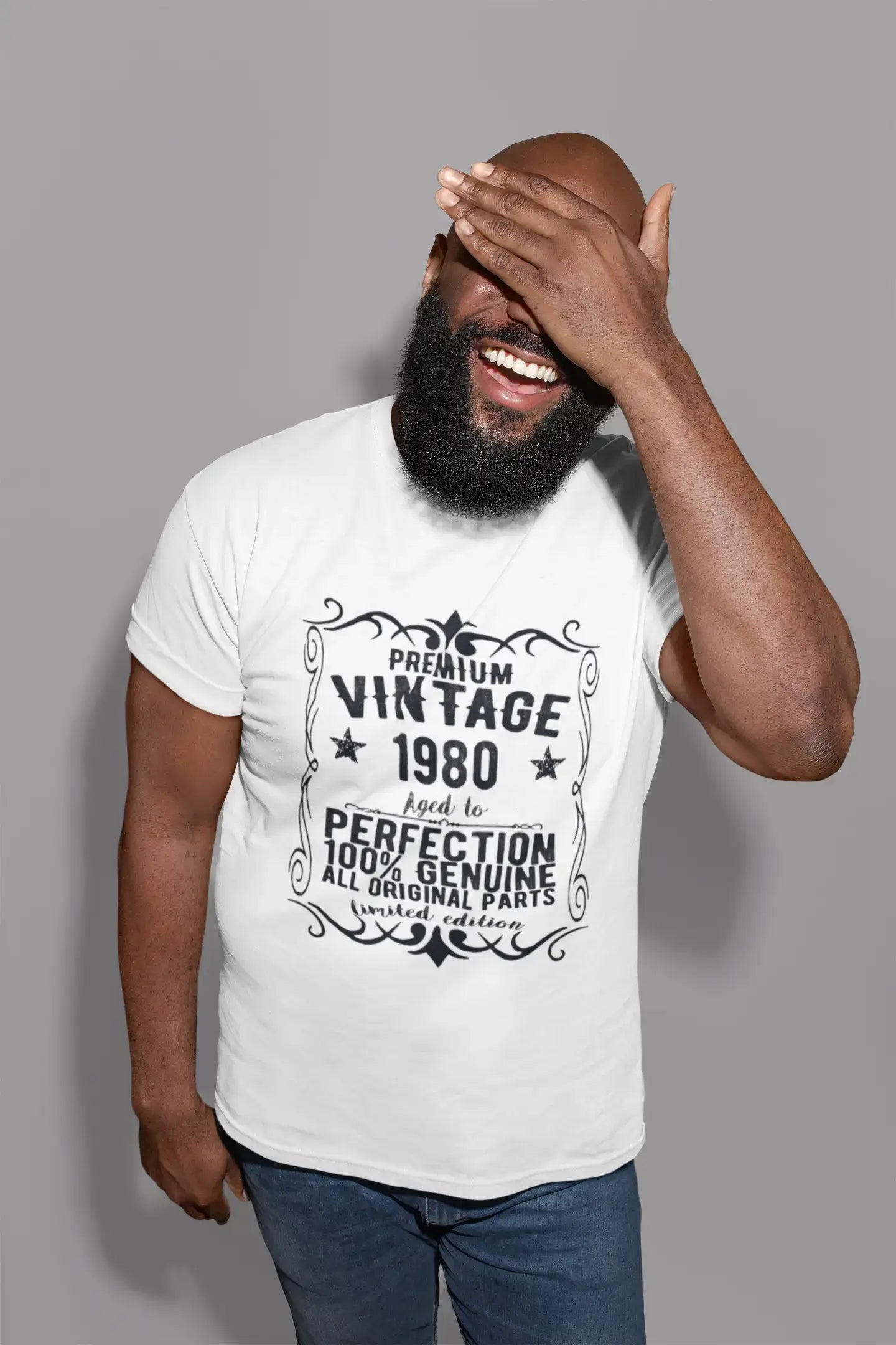 T-shirt Vintage Premium, année 1980, Cadeau d'anniversaire
