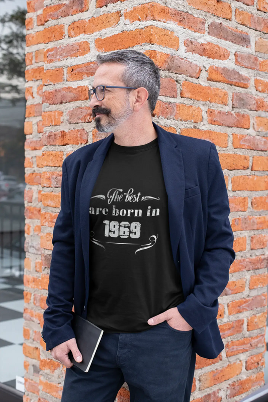 The Best are Born in 1969 Men's T-shirt Black Birthday Gift 00397