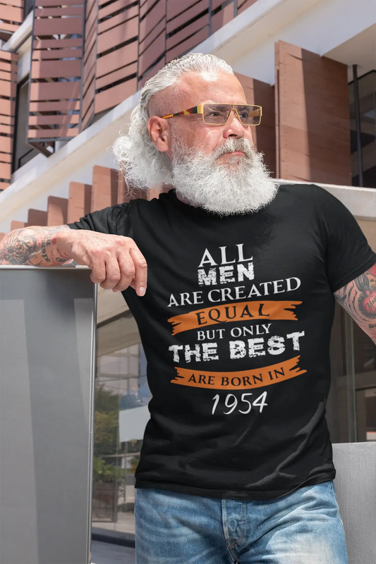 1954, Only the Best are Born in 1954 Men's T-shirt Black Birthday Gift 00509