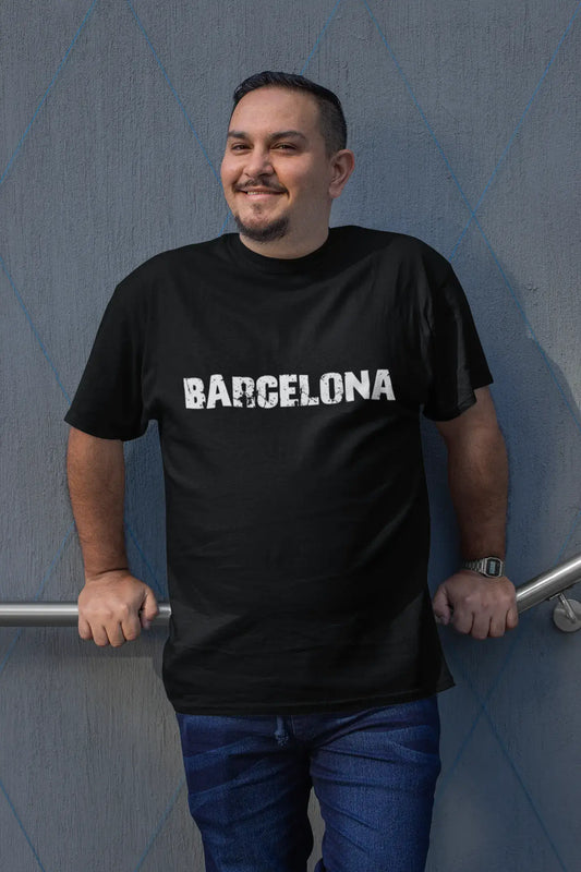 Barcelona Men's T shirt Black Birthday Gift 00550