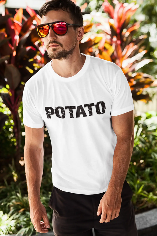potato Men's T shirt White Birthday Gift 00552
