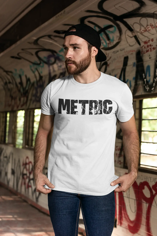 metric Men's T shirt <span>Blanc</span> <span>Anniversaire</span> <span>Cadeau</span> 00552