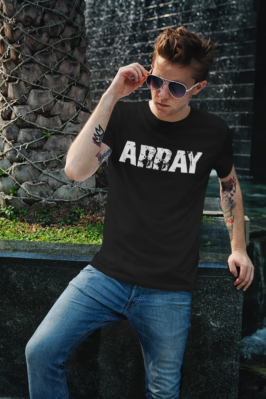 array Men's Retro T shirt Black Birthday Gift 00553