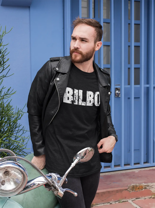 bilbo Men's Retro T shirt Black Birthday Gift 00553