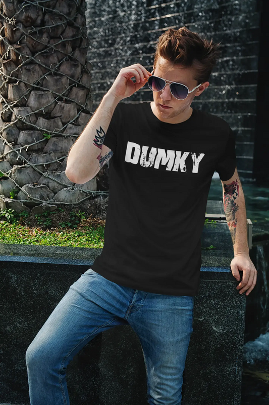 dumky Men's Retro T shirt Black Birthday Gift 00553