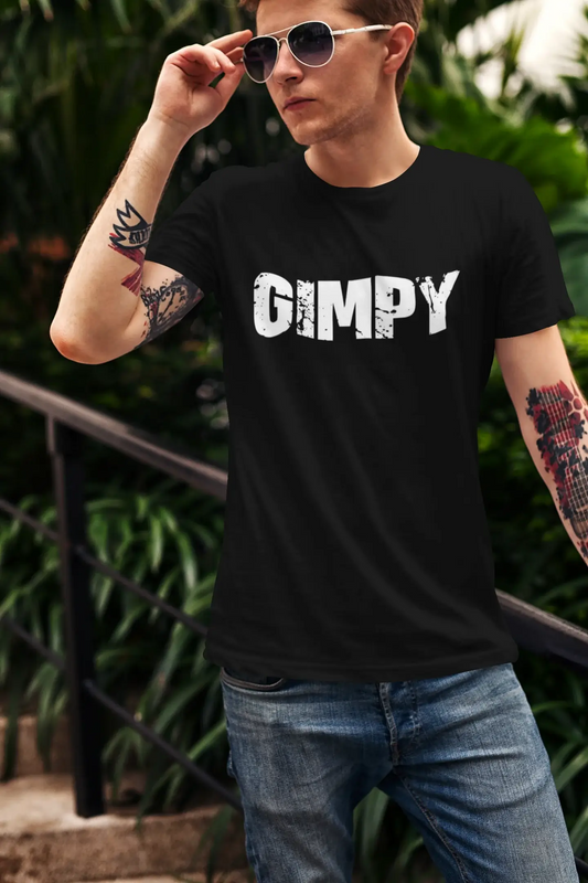 gimpy Men's Retro T shirt <span>Noir</span> <span>Anniversaire</span> <span>Cadeau</span> 00553