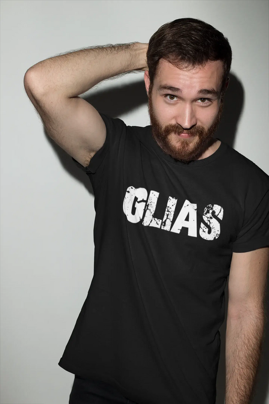 glias Men's Retro T shirt <span>Noir</span> <span>Anniversaire</span> <span>Cadeau</span> 00553