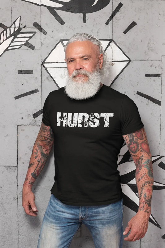 hurst Men's Retro T shirt Black Birthday Gift 00553