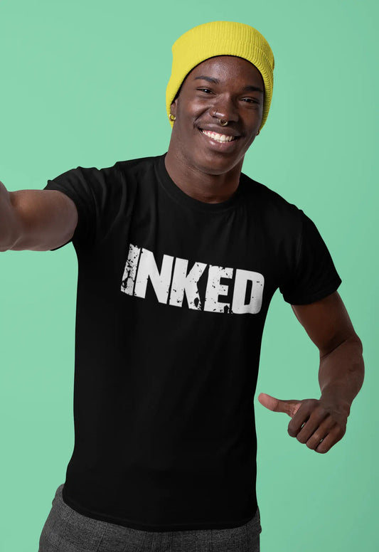inked Men's Retro T shirt Black Birthday Gift 00553