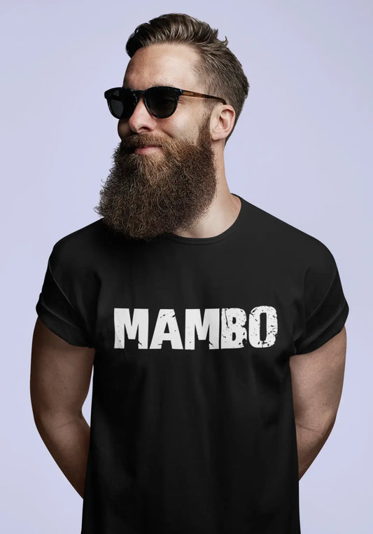mambo Men's Retro T shirt Black Birthday Gift 00553