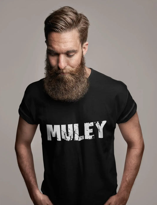 muley Men's Retro T shirt Black Birthday Gift 00553