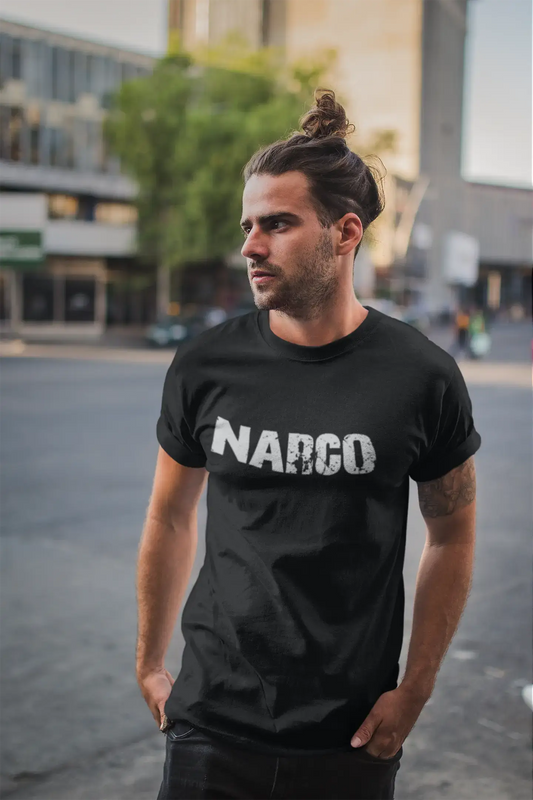narco Men's Retro T shirt Black Birthday Gift 00553
