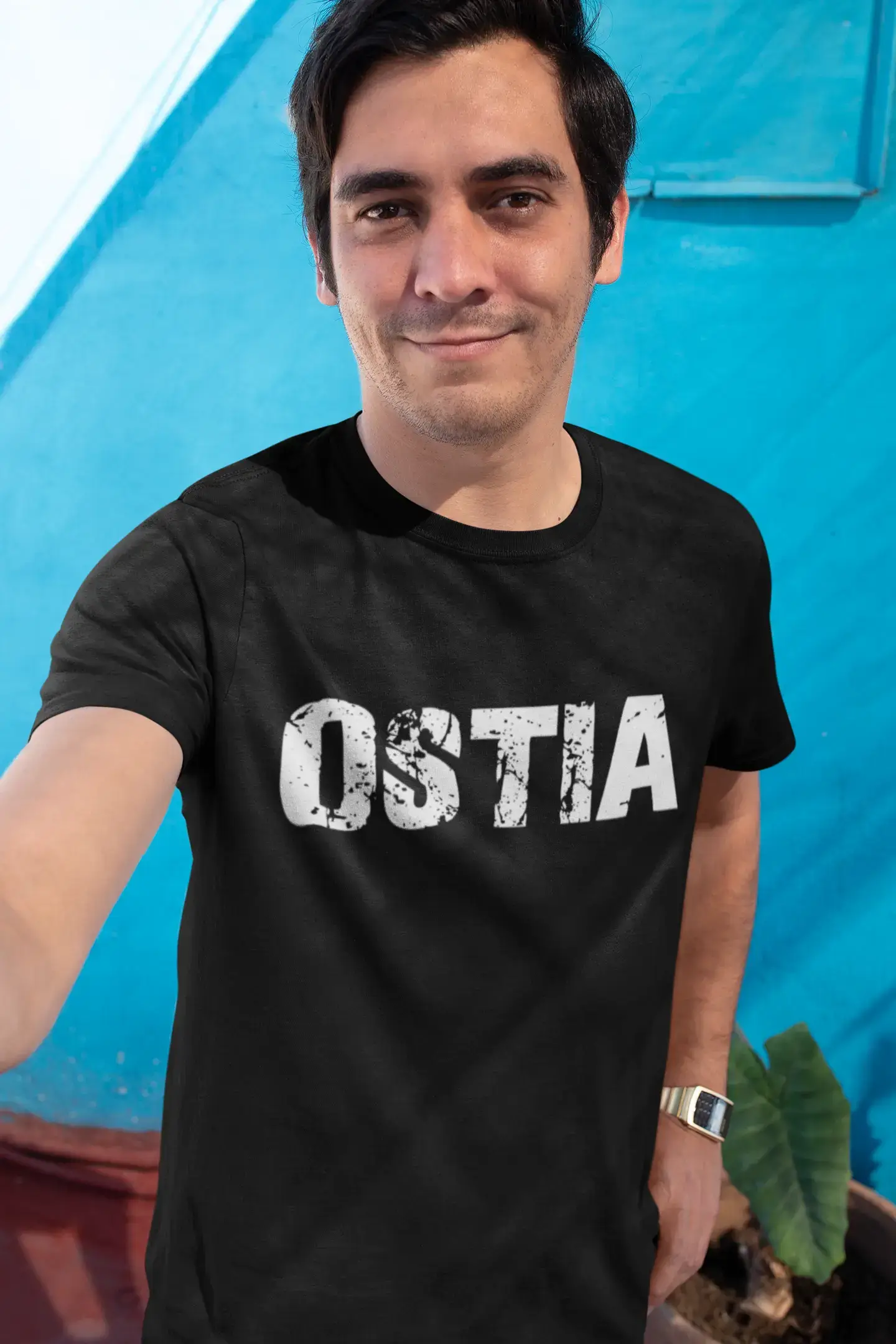 ostia Men's Retro T shirt <span>Noir</span> <span>Anniversaire</span> <span>Cadeau</span> 00553