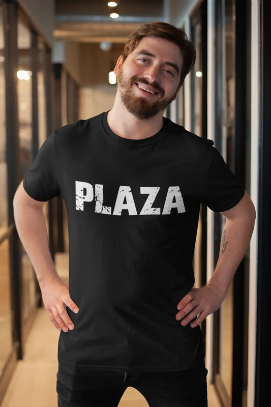plaza Men's Retro T shirt Black Birthday Gift 00553