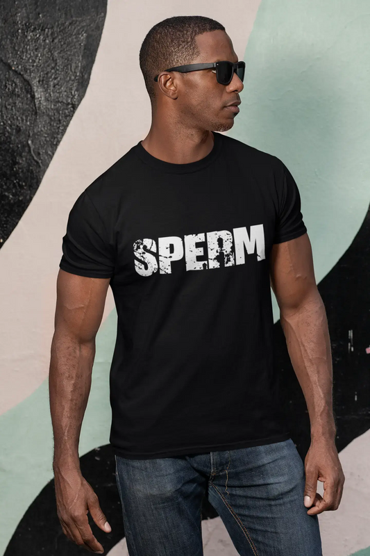 sperm Men's Retro T shirt Black Birthday Gift 00553