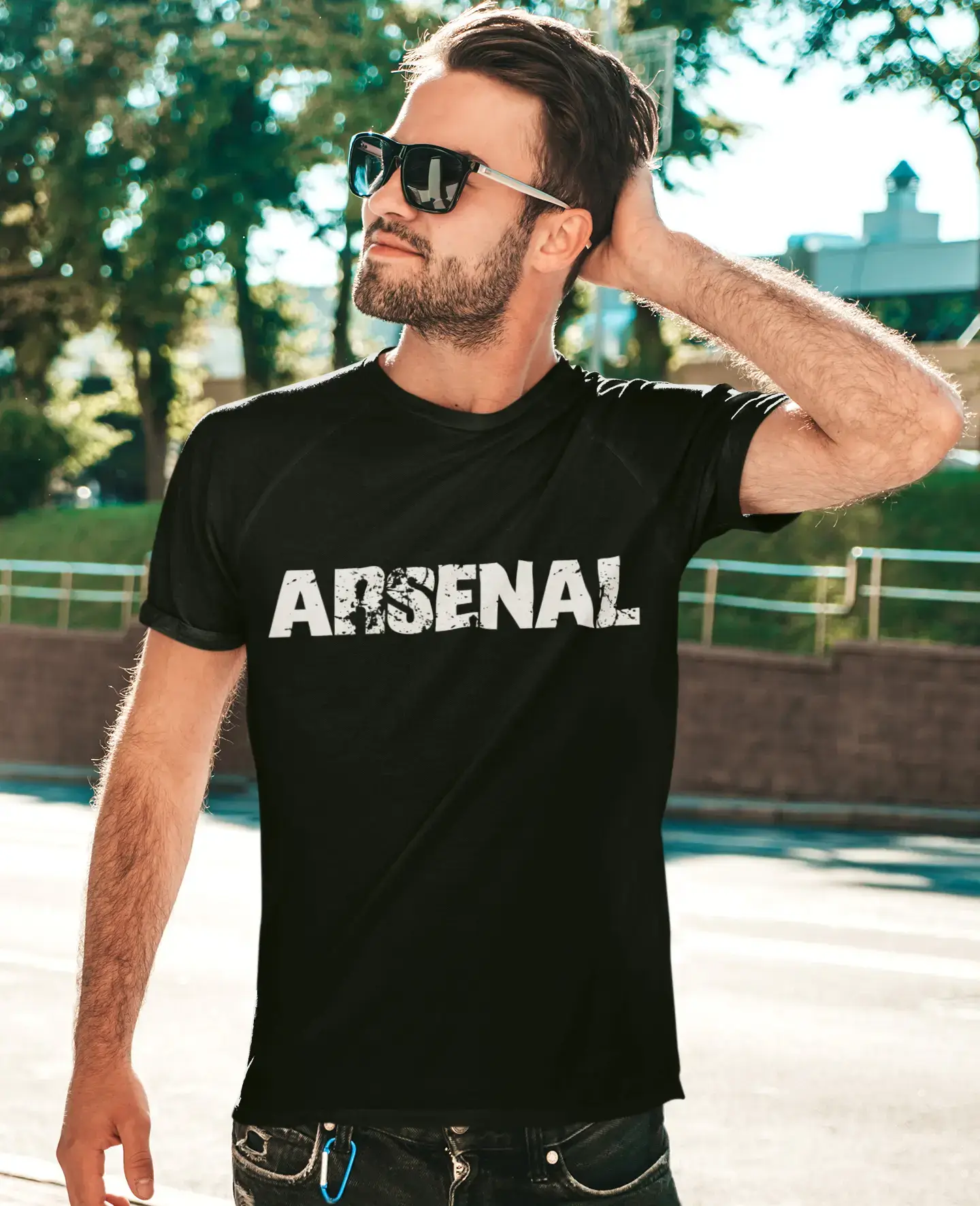 arsenal Men's Vintage T shirt <span>Noir</span> <span>Anniversaire</span> <span>Cadeau</span> 00555