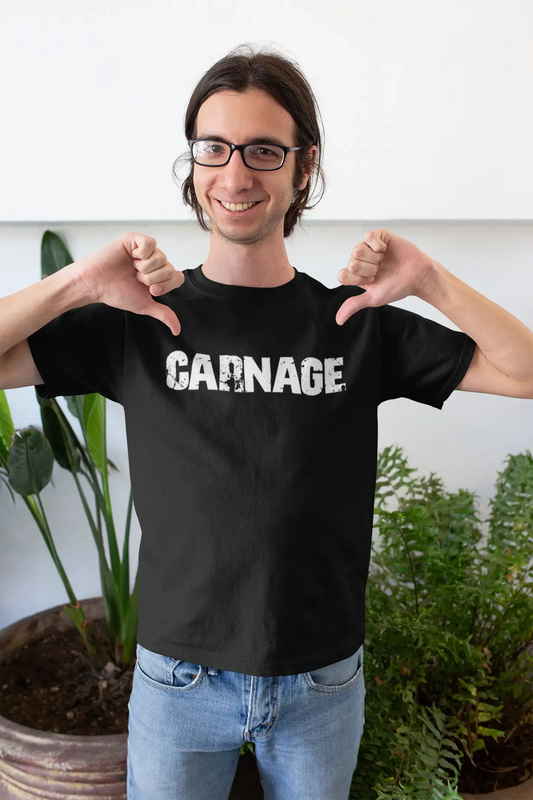 carnage Men's Vintage T shirt <span>Noir</span> <span>Anniversaire</span> <span>Cadeau</span> 00555