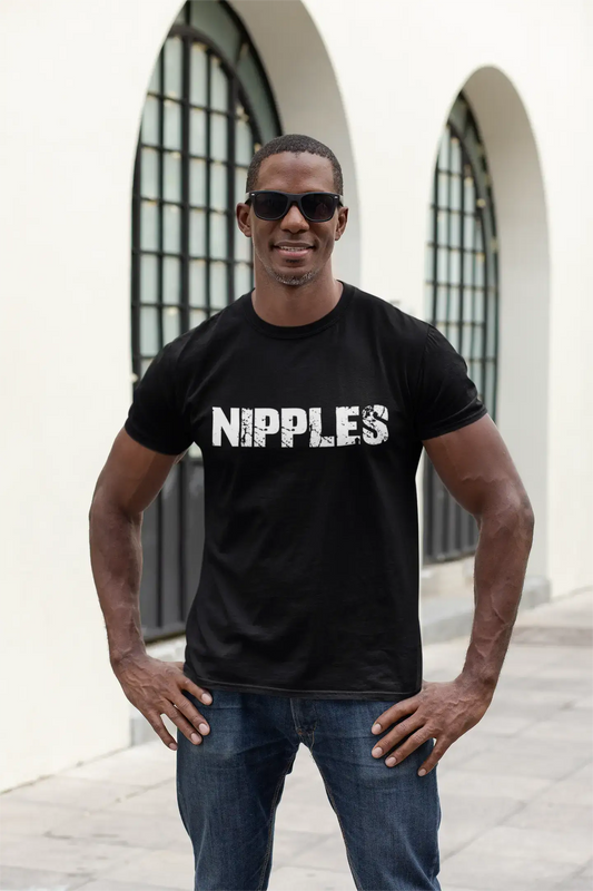 nipples Men's T shirt Black Birthday Gift 00555