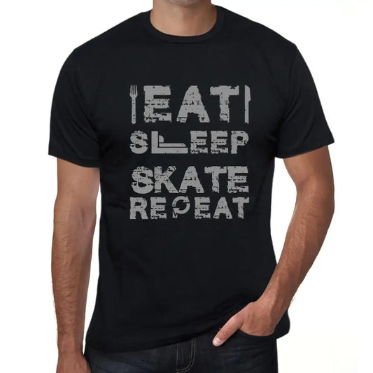 Men's Graphic T-Shirt Eat Sleep Skate Repeat Eco-Friendly Limited Edition Short Sleeve Tee-Shirt Vintage Birthday Gift Novelty