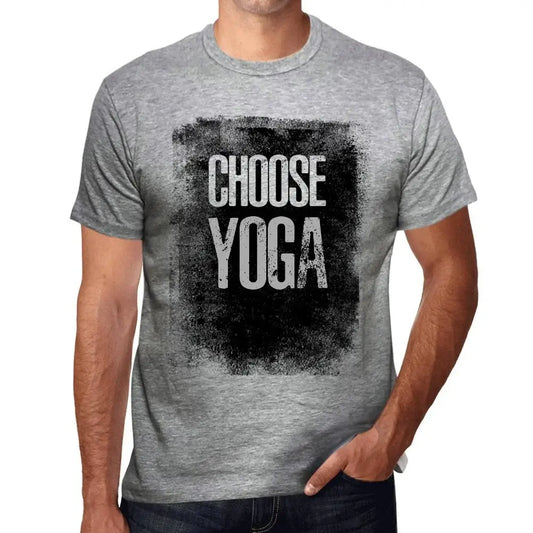Men's Graphic T-Shirt Choose Yoga Eco-Friendly Limited Edition Short Sleeve Tee-Shirt Vintage Birthday Gift Novelty