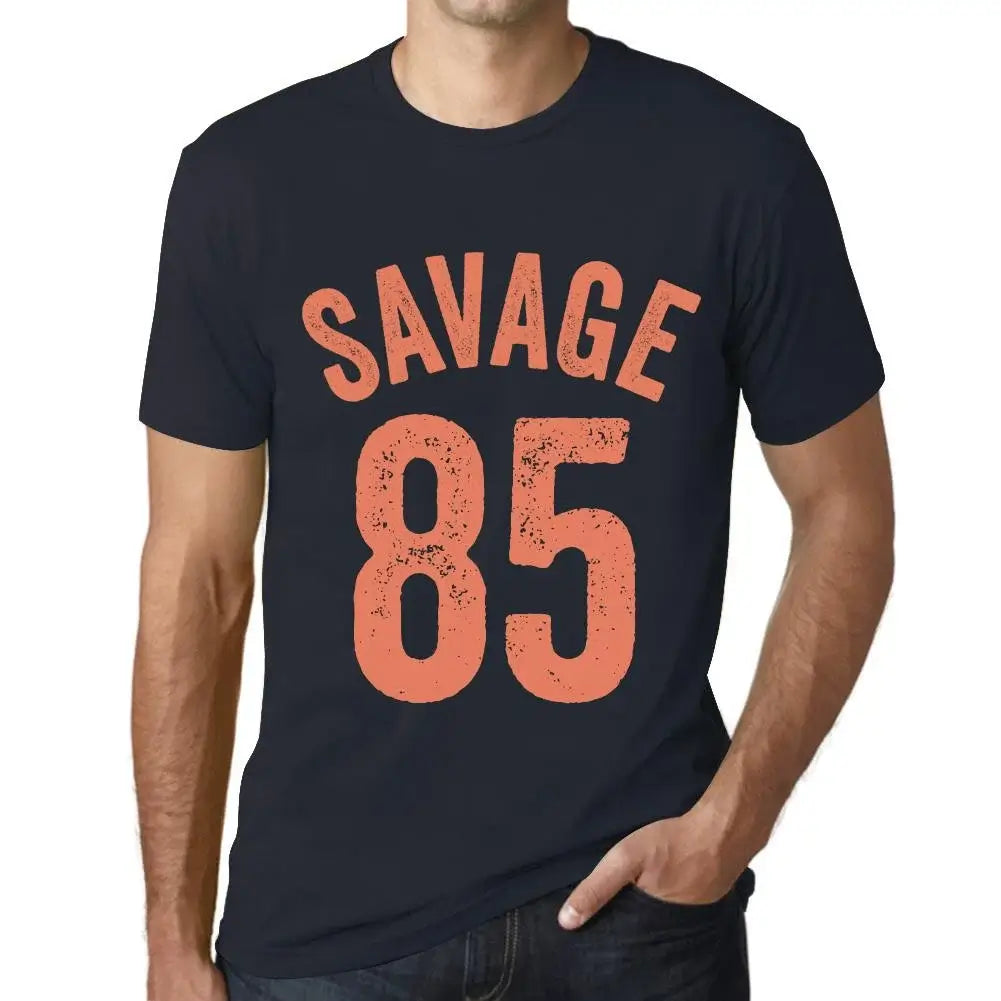 Men's Graphic T-Shirt Savage 85 85th Birthday Anniversary 85 Year Old Gift 1939 Vintage Eco-Friendly Short Sleeve Novelty Tee