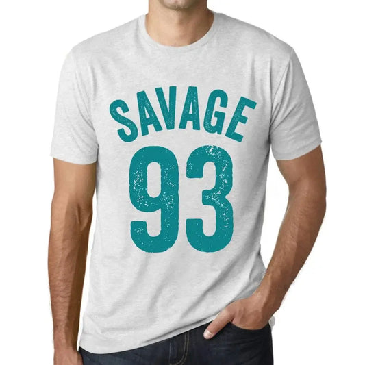 Men's Graphic T-Shirt Savage 93 93rd Birthday Anniversary 93 Year Old Gift 1931 Vintage Eco-Friendly Short Sleeve Novelty Tee