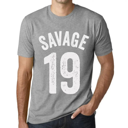 Men's Graphic T-Shirt Savage 19 19th Birthday Anniversary 19 Year Old Gift 2005 Vintage Eco-Friendly Short Sleeve Novelty Tee