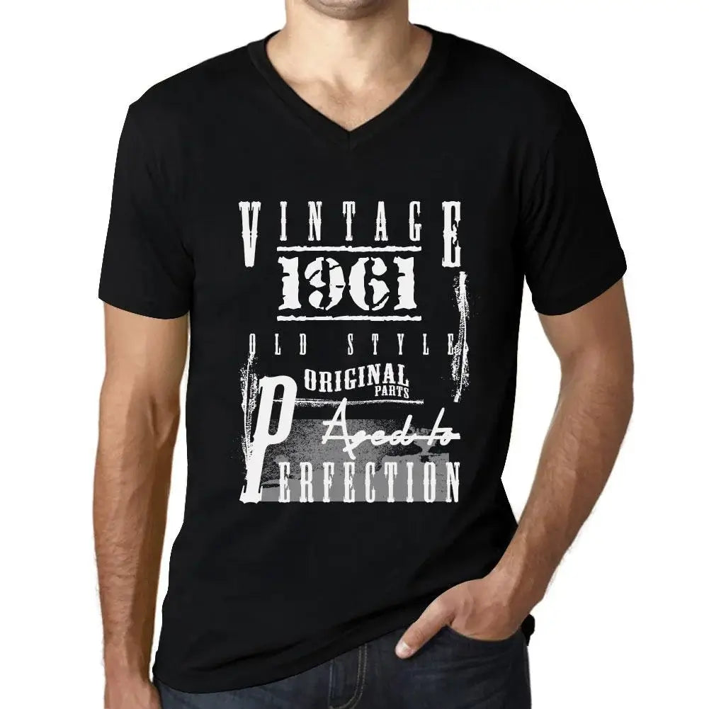 T-shirt noir uni pour hommes