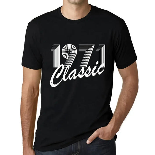Men's Graphic T-Shirt Classic 1971 53rd Birthday Anniversary 53 Year Old Gift 1971 Vintage Eco-Friendly Short Sleeve Novelty Tee