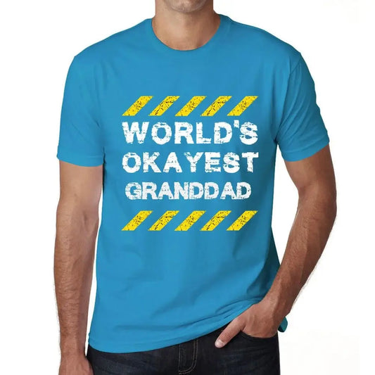 Men's Graphic T-Shirt Worlds Okayest Granddad Eco-Friendly Limited Edition Short Sleeve Tee-Shirt Vintage Birthday Gift Novelty