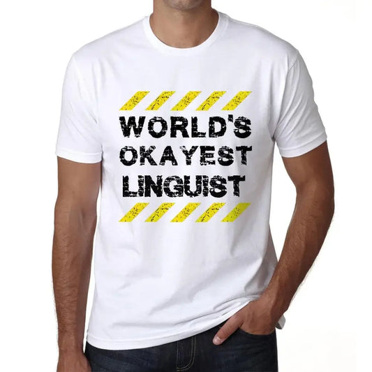 Men's Graphic T-Shirt Worlds Okayest Linguist Eco-Friendly Limited Edition Short Sleeve Tee-Shirt Vintage Birthday Gift Novelty