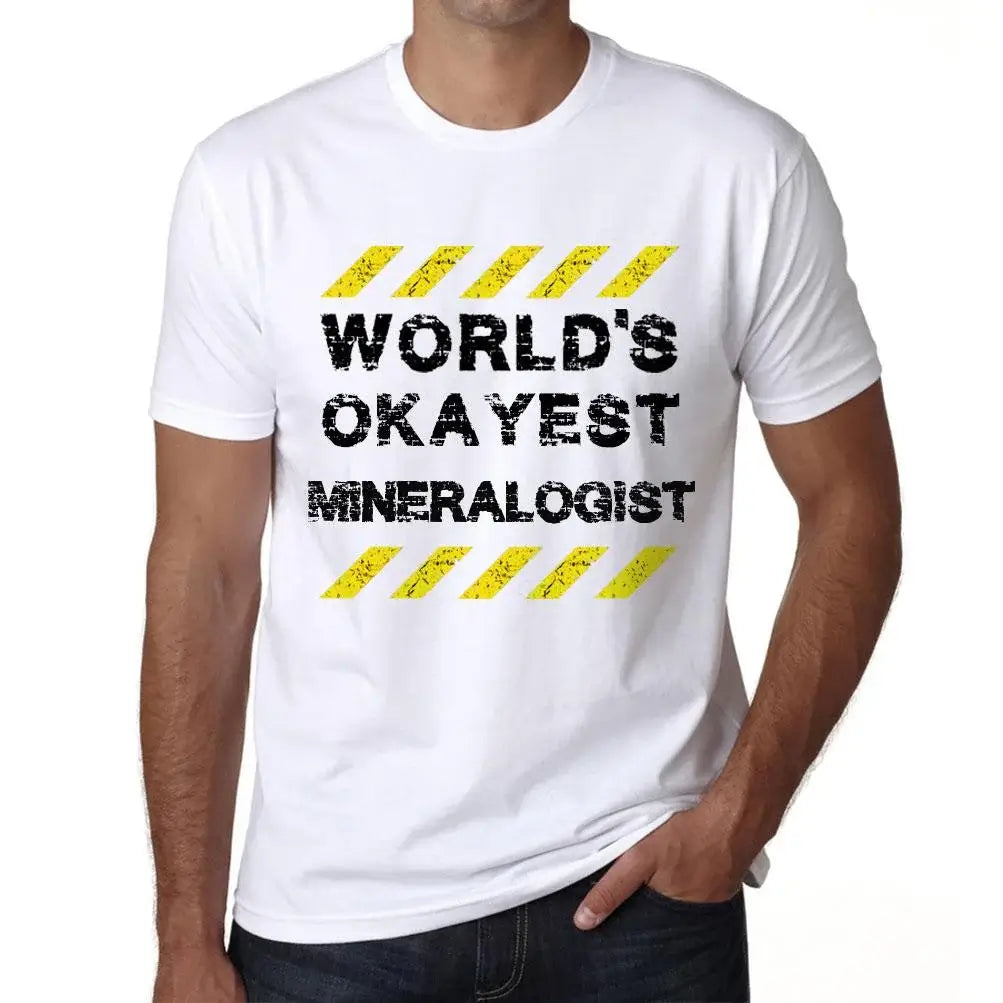 Men's Graphic T-Shirt Worlds Okayest Mineralogist Eco-Friendly Limited Edition Short Sleeve Tee-Shirt Vintage Birthday Gift Novelty