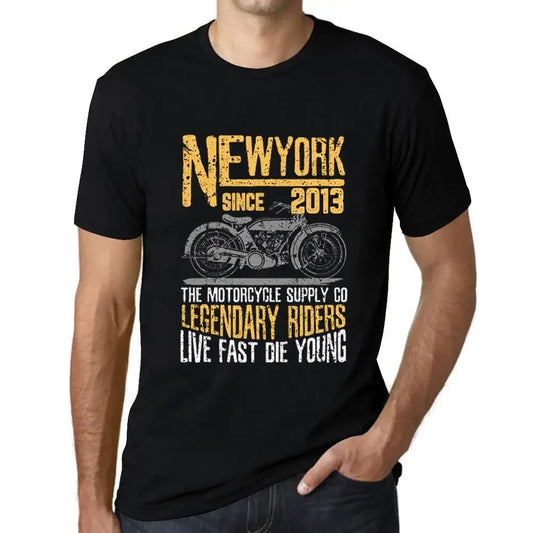 Men's Graphic T-Shirt Motorcycle Legendary Riders Since 2013 11st Birthday Anniversary 11 Year Old Gift 2013 Vintage Eco-Friendly Short Sleeve Novelty Tee