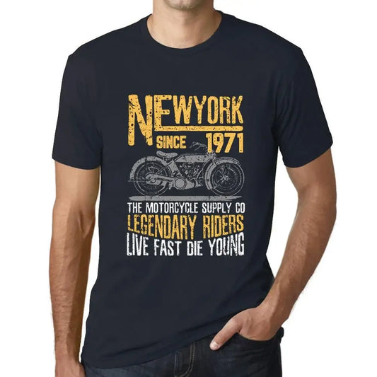Men's Graphic T-Shirt Motorcycle Legendary Riders Since 1971 53rd Birthday Anniversary 53 Year Old Gift 1971 Vintage Eco-Friendly Short Sleeve Novelty Tee