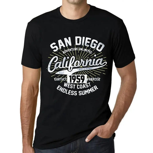 Men's Graphic T-Shirt San Diego California Endless Summer 1959 65th Birthday Anniversary 65 Year Old Gift 1959 Vintage Eco-Friendly Short Sleeve Novelty Tee