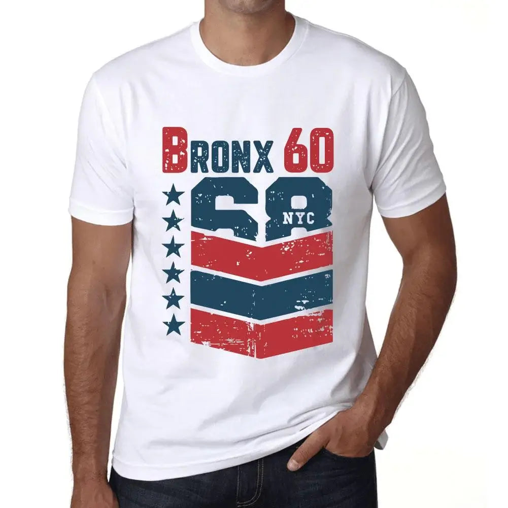 Men's Graphic T-Shirt Bronx 60 60th Birthday Anniversary 60 Year Old Gift 1964 Vintage Eco-Friendly Short Sleeve Novelty Tee