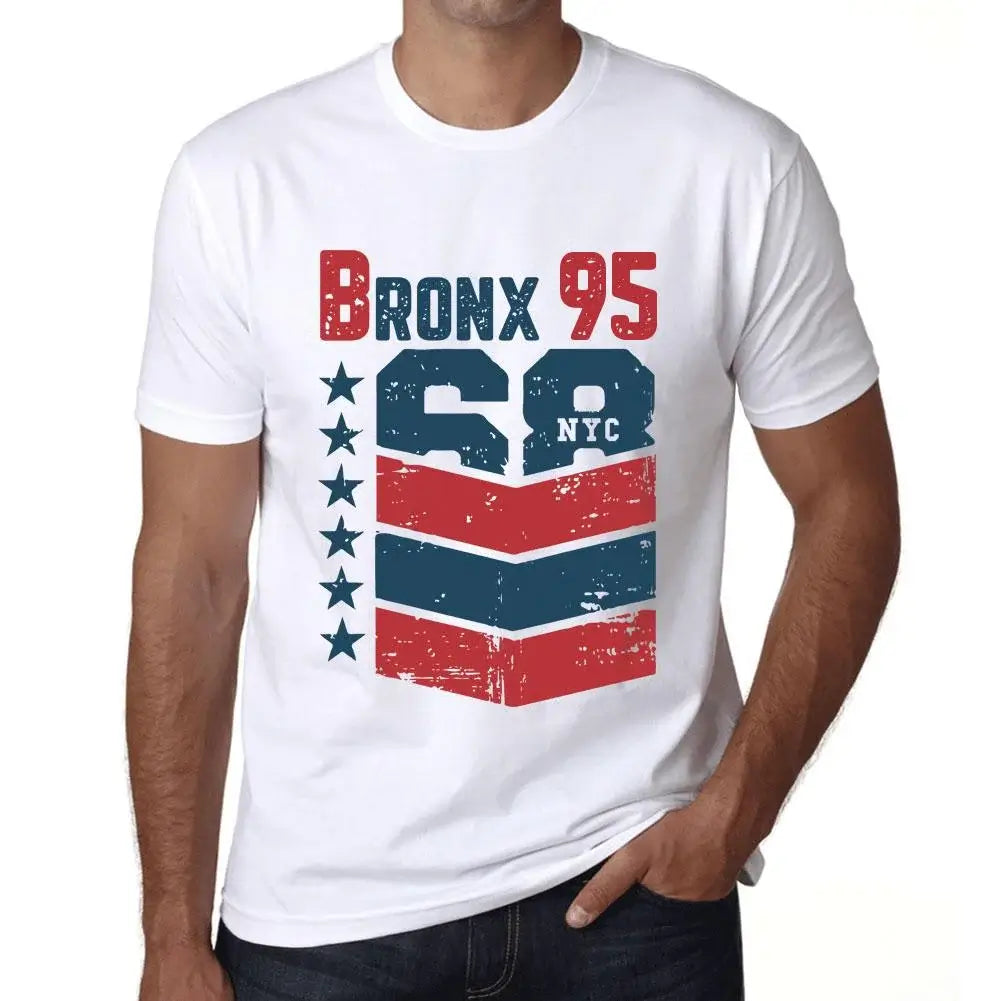 Men's Graphic T-Shirt Bronx 95 95th Birthday Anniversary 95 Year Old Gift 1929 Vintage Eco-Friendly Short Sleeve Novelty Tee