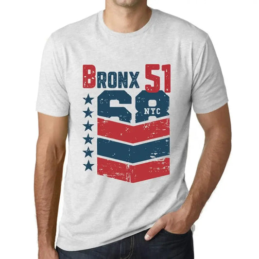Men's Graphic T-Shirt Bronx 51 51st Birthday Anniversary 51 Year Old Gift 1973 Vintage Eco-Friendly Short Sleeve Novelty Tee