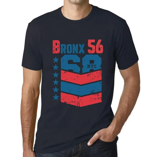 Men's Graphic T-Shirt Bronx 56 56th Birthday Anniversary 56 Year Old Gift 1968 Vintage Eco-Friendly Short Sleeve Novelty Tee