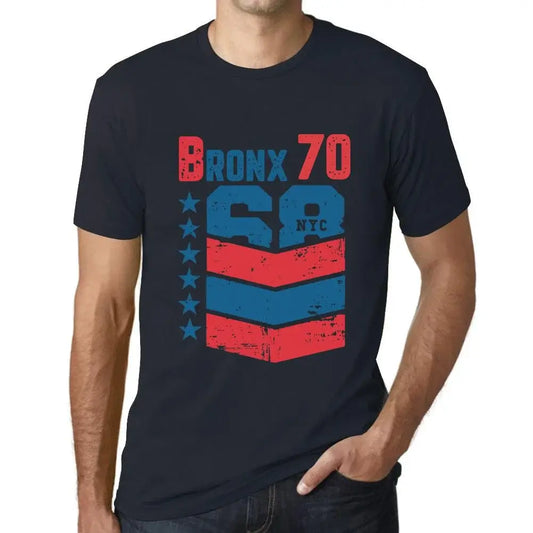 Men's Graphic T-Shirt Bronx 70 70th Birthday Anniversary 70 Year Old Gift 1954 Vintage Eco-Friendly Short Sleeve Novelty Tee