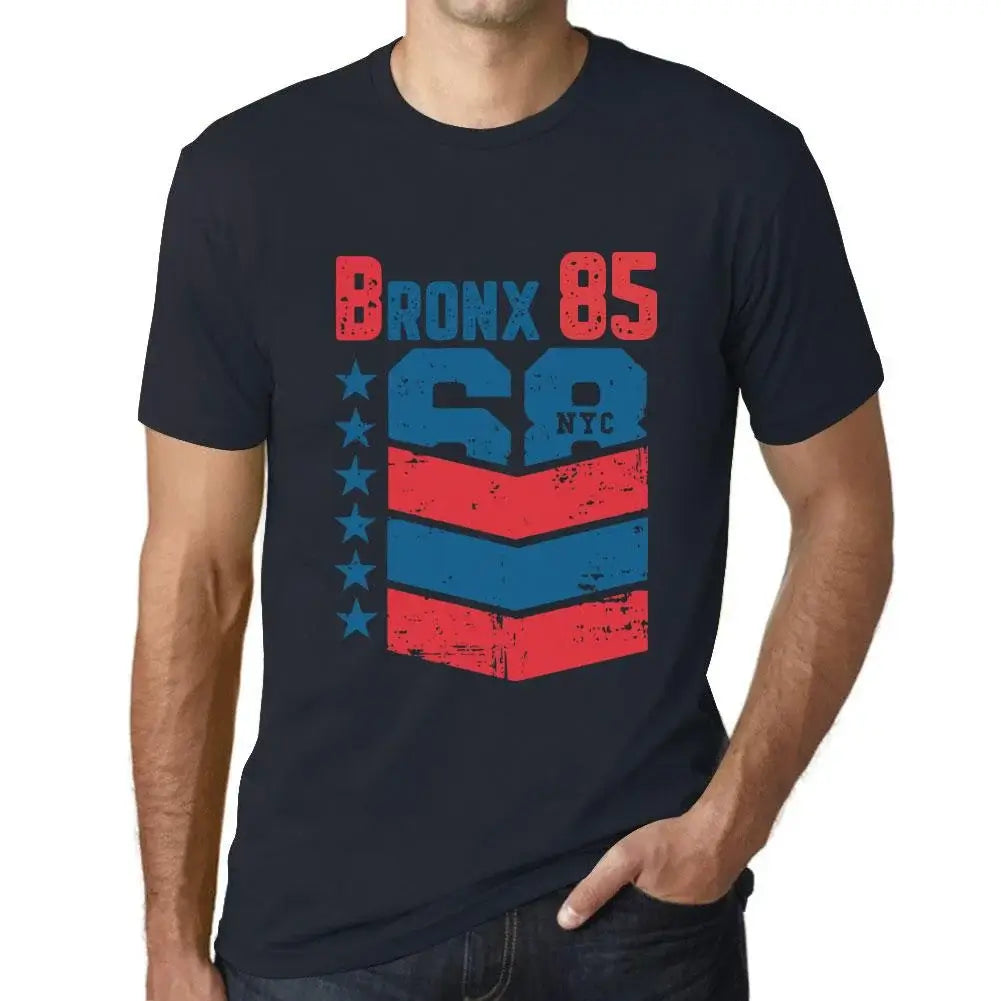 Men's Graphic T-Shirt Bronx 85 85th Birthday Anniversary 85 Year Old Gift 1939 Vintage Eco-Friendly Short Sleeve Novelty Tee