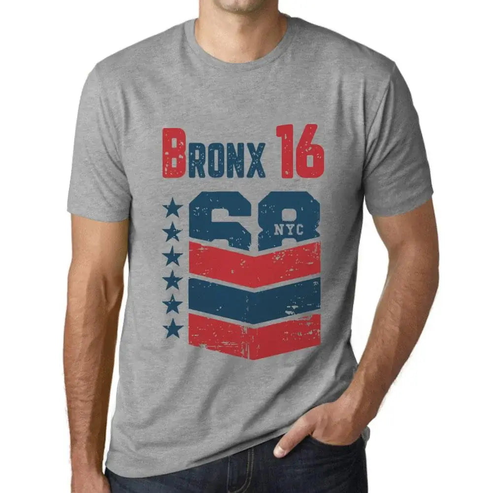 Men's Graphic T-Shirt Bronx 16 16th Birthday Anniversary 16 Year Old Gift 2008 Vintage Eco-Friendly Short Sleeve Novelty Tee