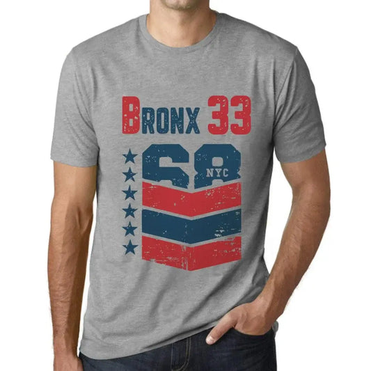 Men's Graphic T-Shirt Bronx 33 33rd Birthday Anniversary 33 Year Old Gift 1991 Vintage Eco-Friendly Short Sleeve Novelty Tee