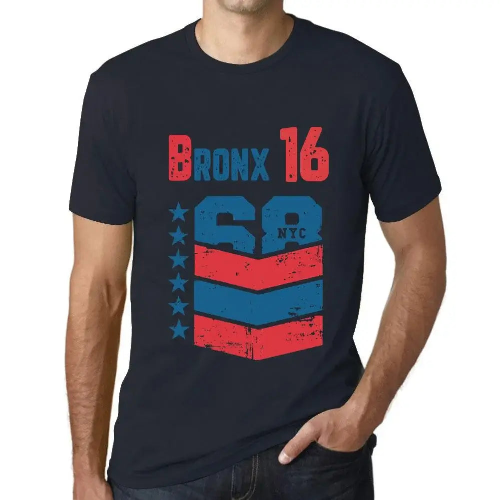 Men's Graphic T-Shirt Bronx 16 16th Birthday Anniversary 16 Year Old Gift 2008 Vintage Eco-Friendly Short Sleeve Novelty Tee